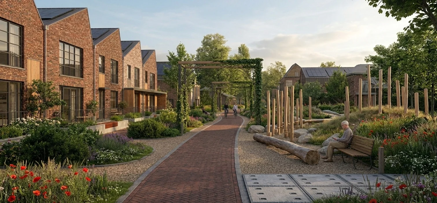 Impressie nieuwe woonwijk Vulcanus Langerak